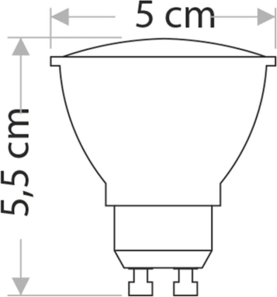 CT-4215 10 Adet Beyaz 7W LED Ampul (GU10) (Beyaz)