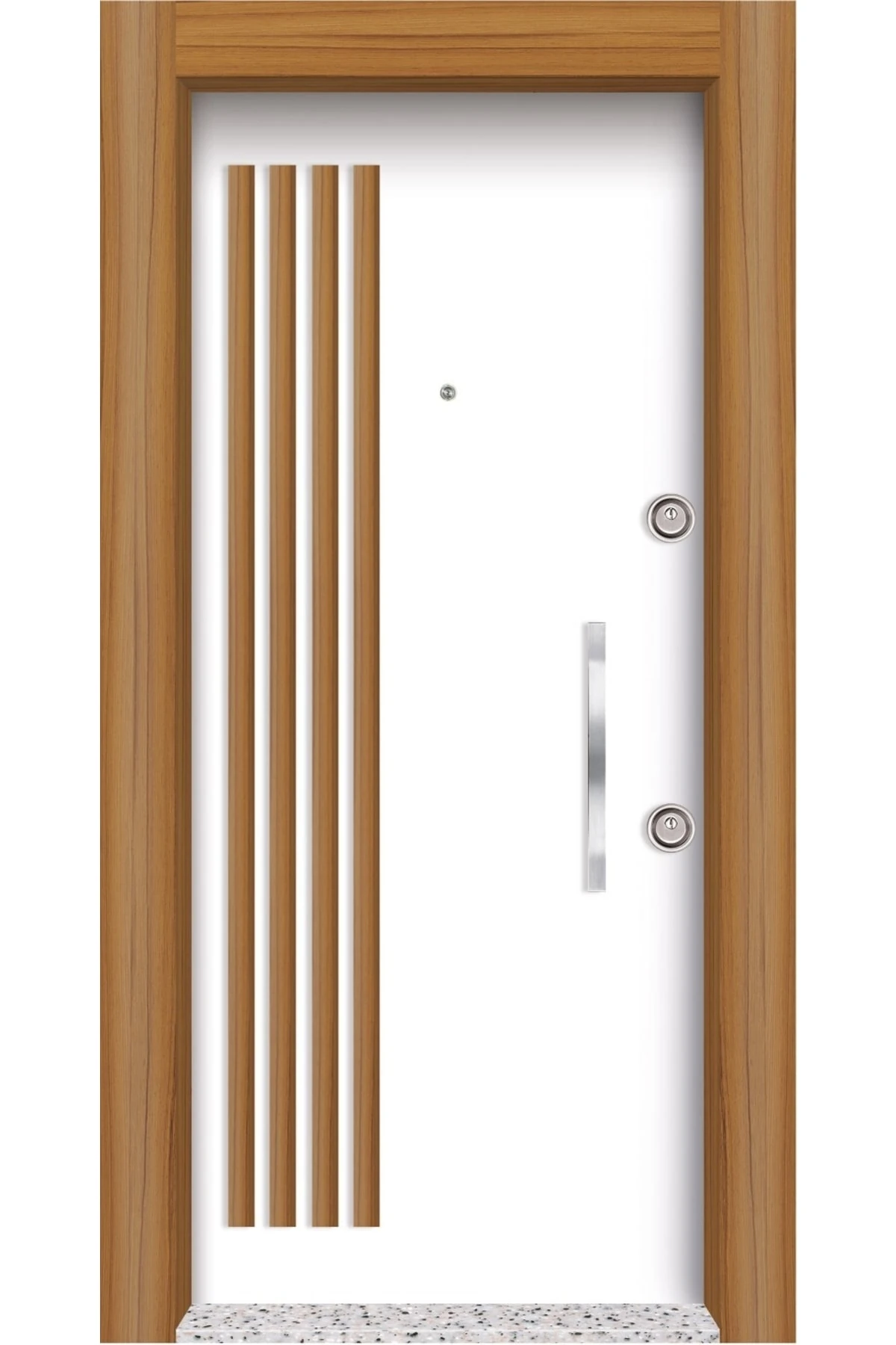 Daire Giriş Kapısı, Çelik Kapı, Mn-1010 Kabartmalı Sol