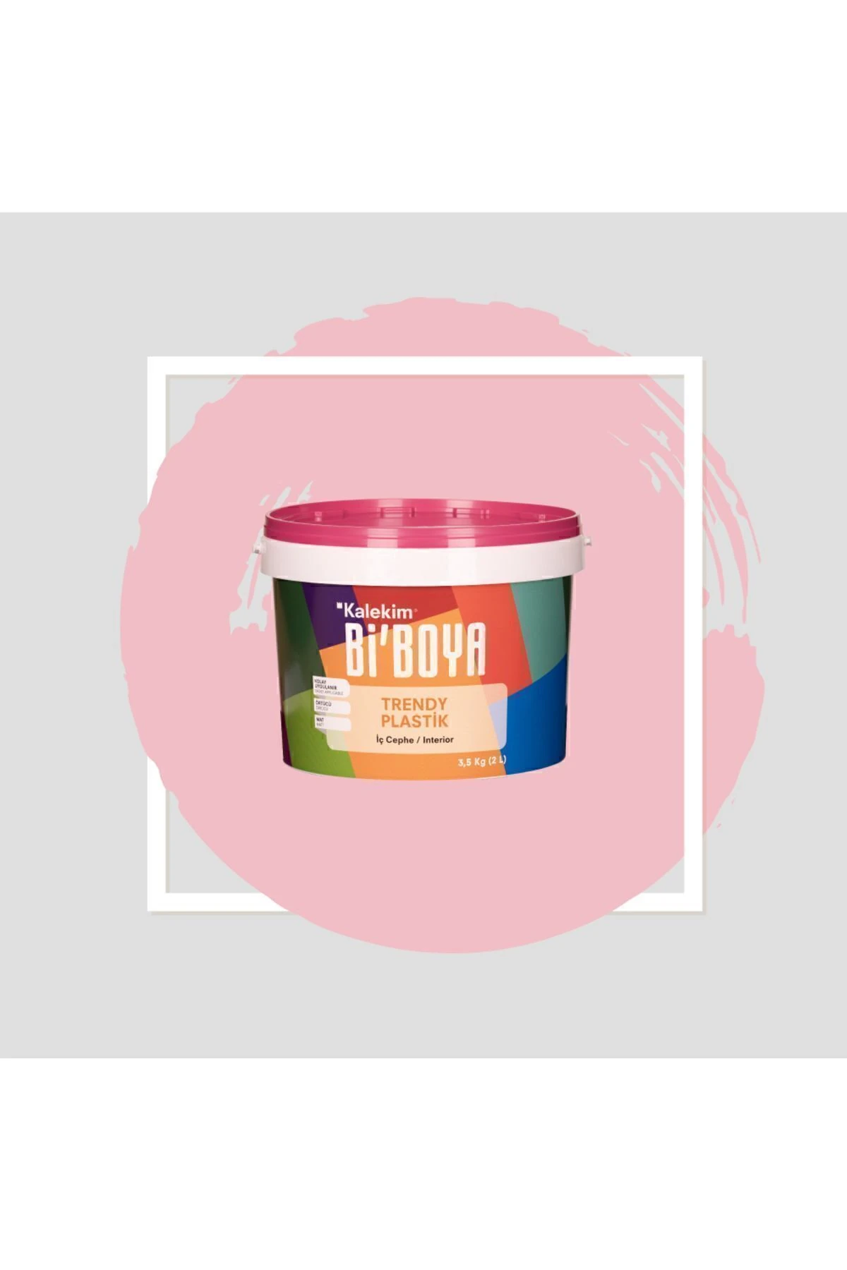 Ekonomik Mat Iç Cephe Boyası 3,5 Kg Pembe Inci