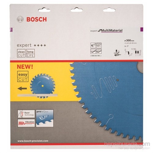 - Expert Serisi Çoklu Malzeme İçin Daire Testere Bıçağı - 300 X 30 X 2,4 Mm, 96 Diş