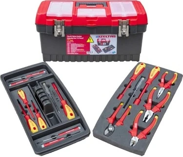 8440001023 19" Plastik Takım Çantası Elektrikçi Set (23 P