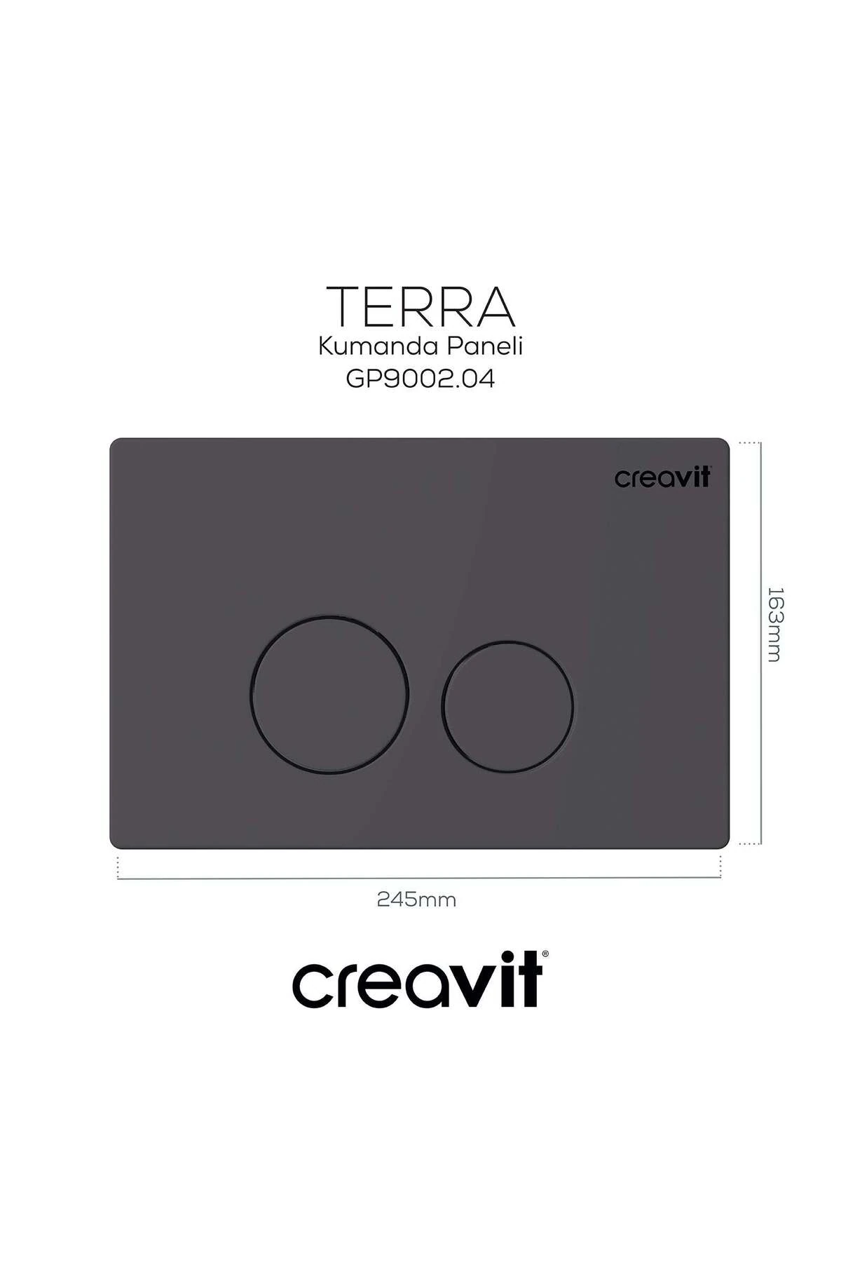 Terra Mat Antrasit Boyalı Kumanda Paneli