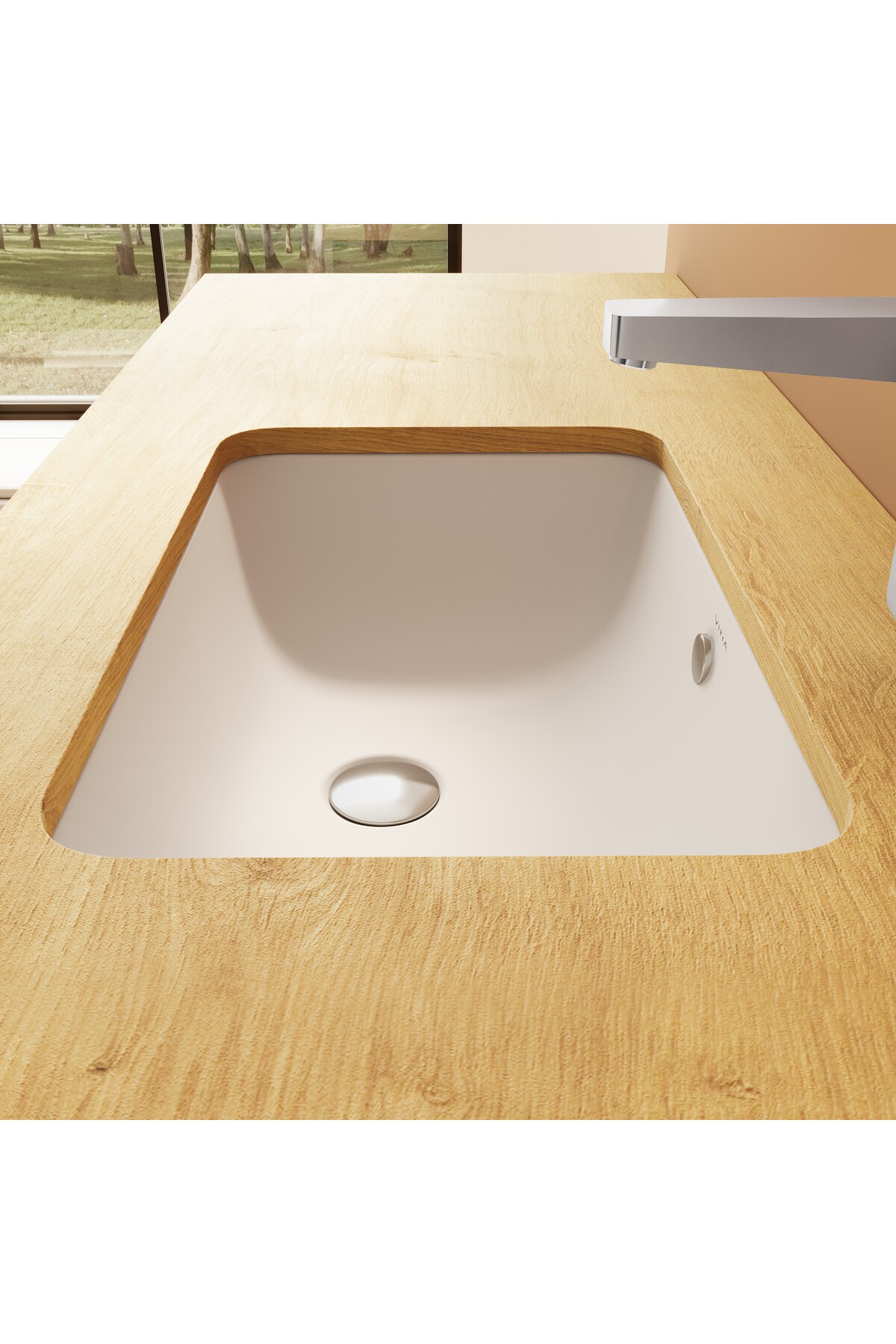 S20 7475b003-0618 Tezgah Altı Lavabo, 48 Cm, Beyaz