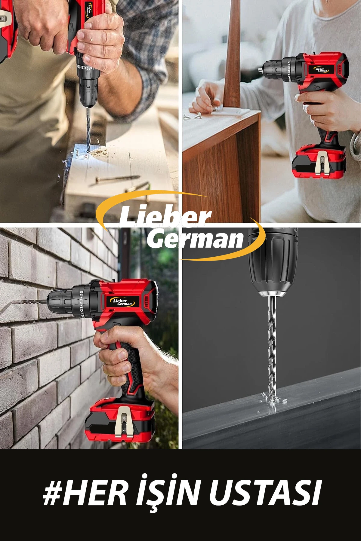 Teknoloji V-TEC 1200 Darbeli Li-On 2 Akülü Setli Sarjlı Vidalama Matkap