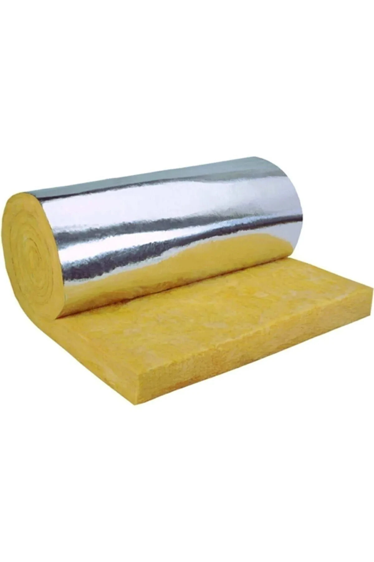 İZOCAM Cam Yünü Folyolu 120 Cm Eninde 1 Metre Uzunluğunda Metre Hesabı