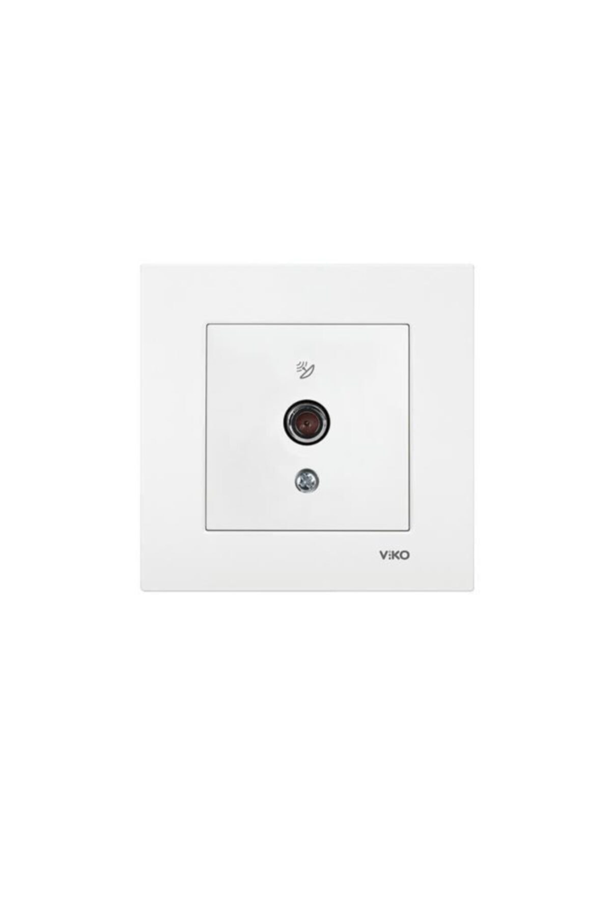 Karre Beyaz Sıva Altı F Konnektör Uydu Priz