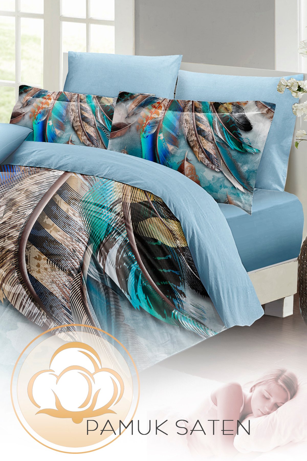Kıng Sıze Mystery 3d Dijital Baskılı Çift Kişilik Nevresim Takımı 220x240cm