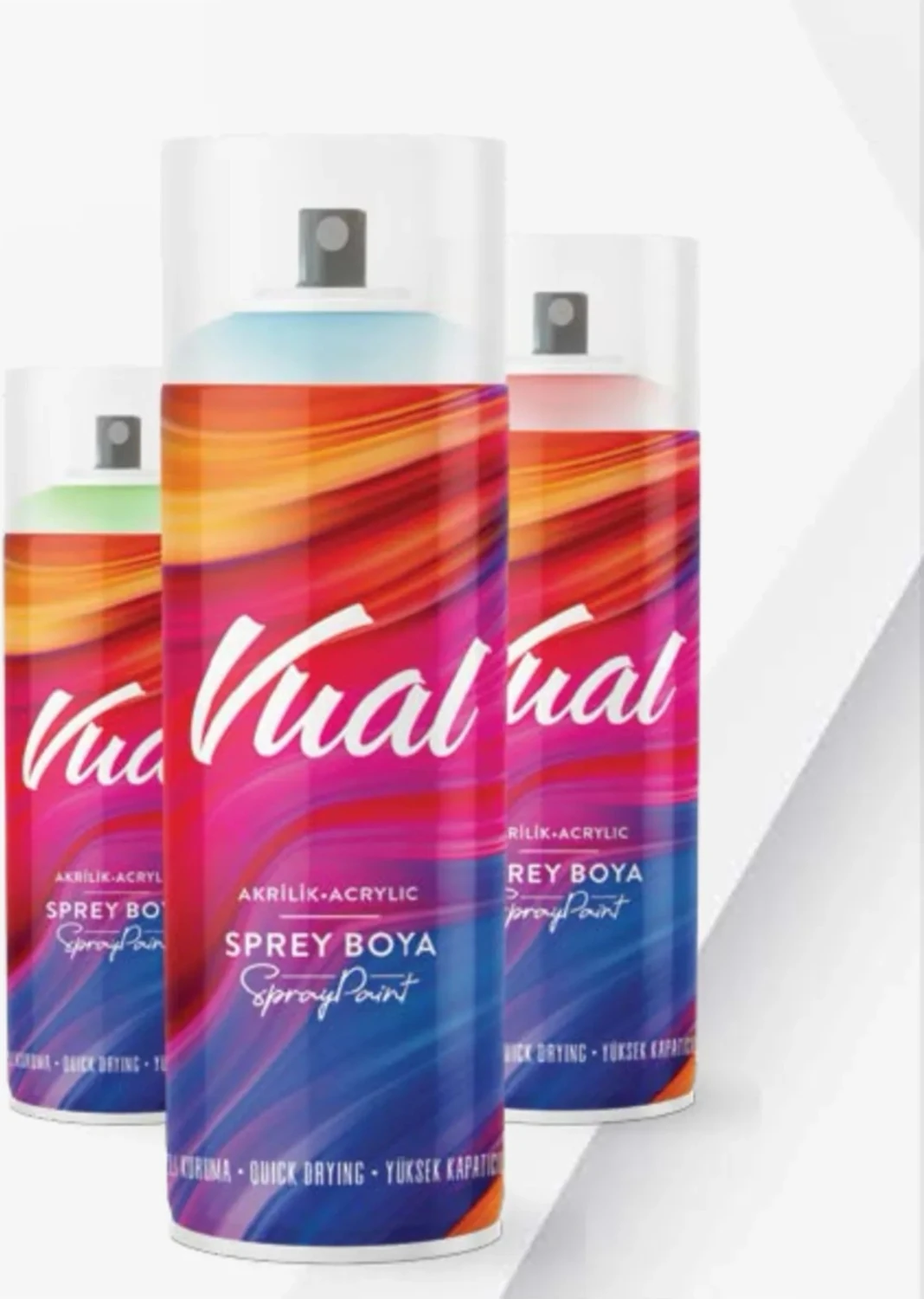 Vual Sprey Boya 400 ml Parlak Siyah 9005
