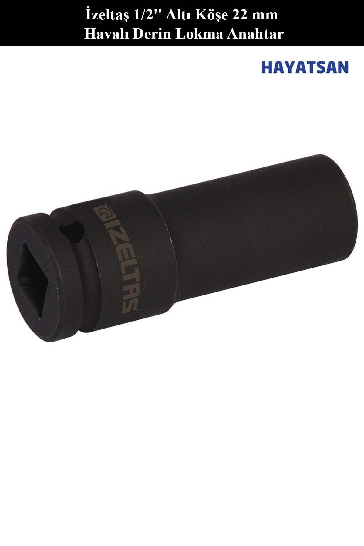 1/2'' Altı Köşe 22 mm Havalı Derin Lokma Anahtar