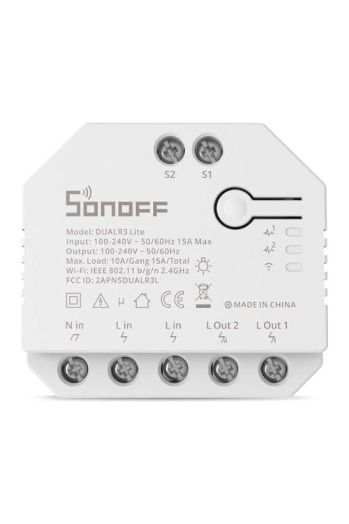DualR3 Lite Çift Röle İki Yönlü Akıllı Anahtar 15887