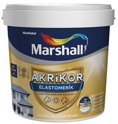 Marshall Akrikor Elastomerik 2,5 lt Dış Cephe Boyası