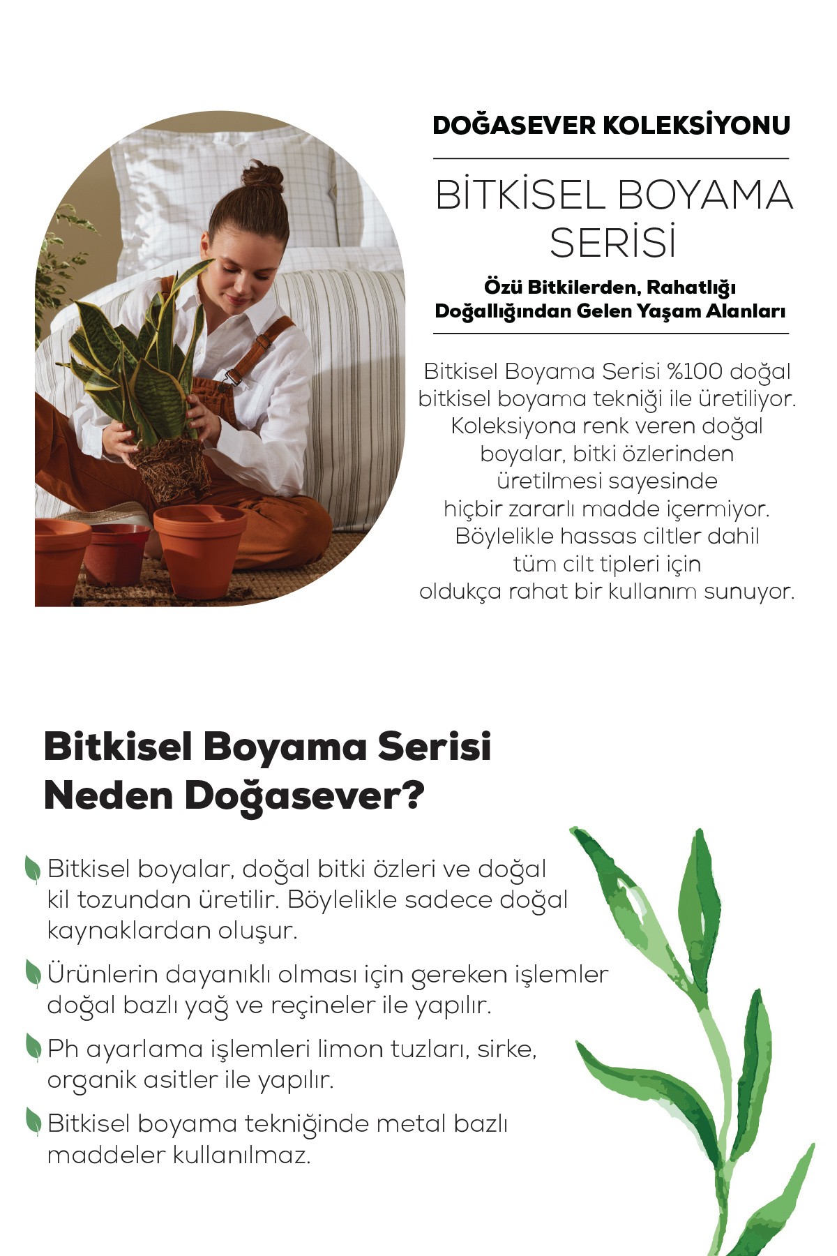 Doğasever Sakura Doğadan Renkler Çift Kişilik Nevresim Takımı Gül Kurusu