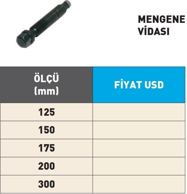 200MM Krasnic Süper Hassas Tezgah Mengene Vidası