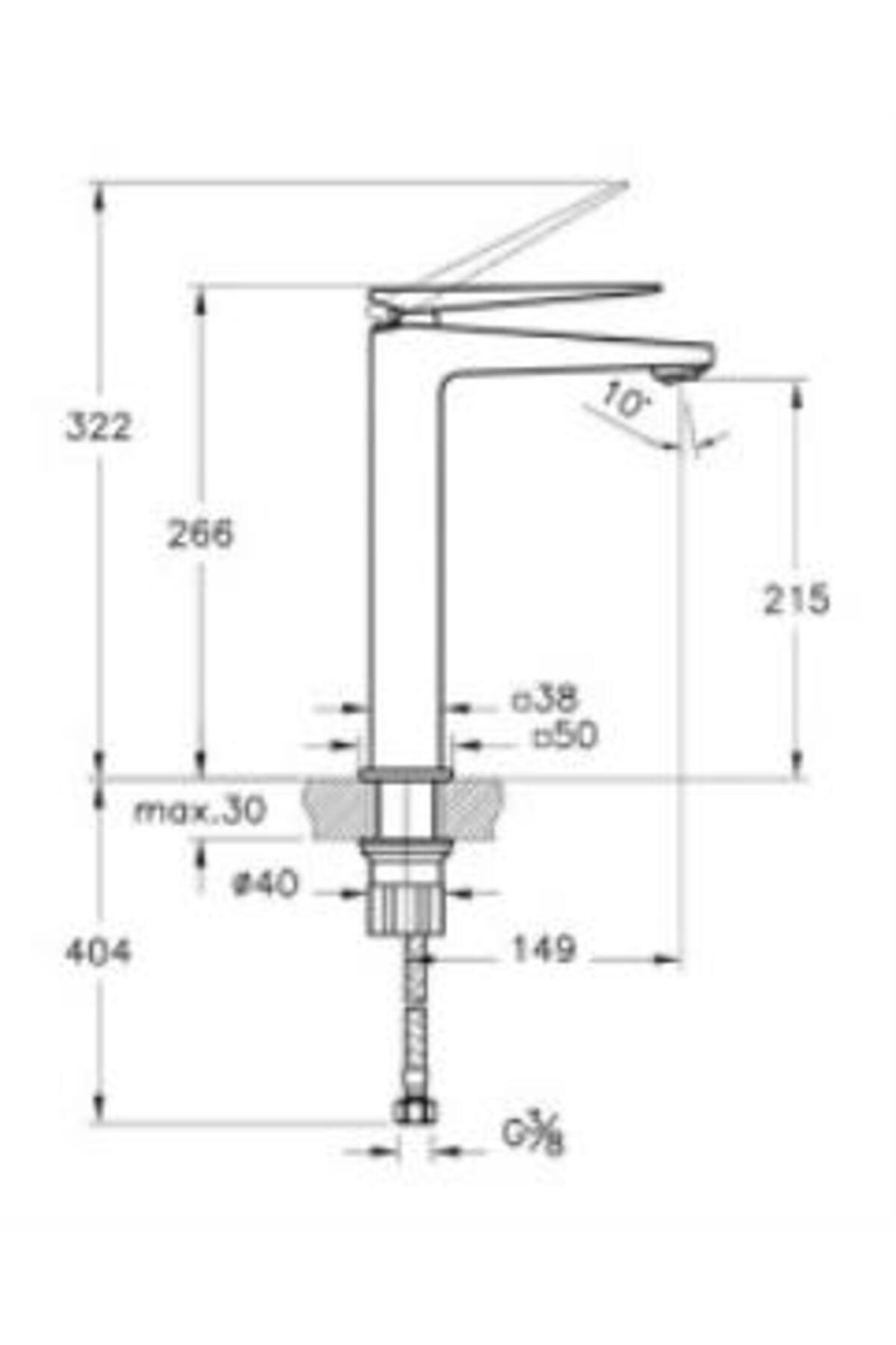 Brava A42610 Çanak Lavabo Bataryası, Krom