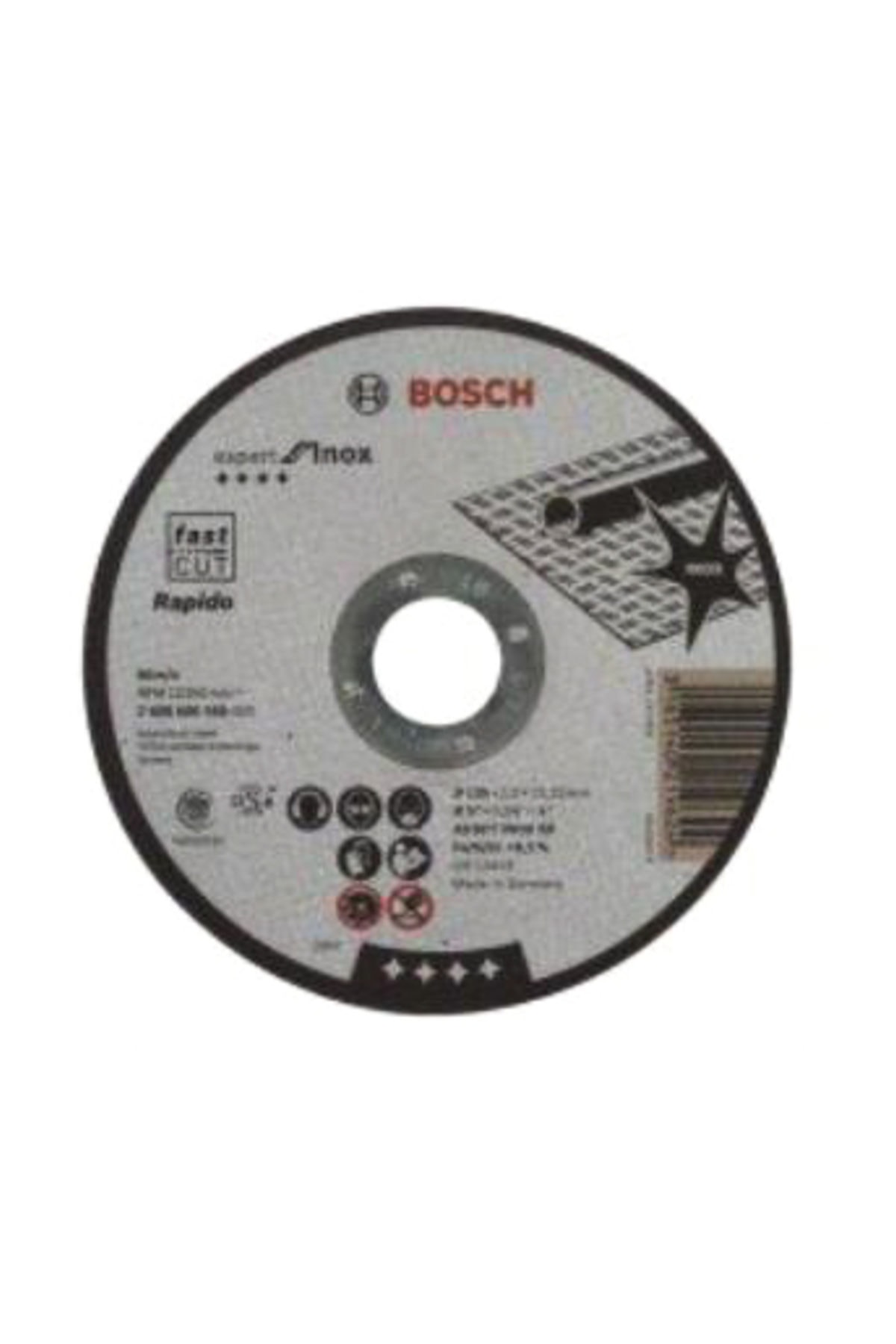 115*1*22,23mm İNOX VE METAL KESKİ TAŞI BOSCH METAL KESKİ TAŞI