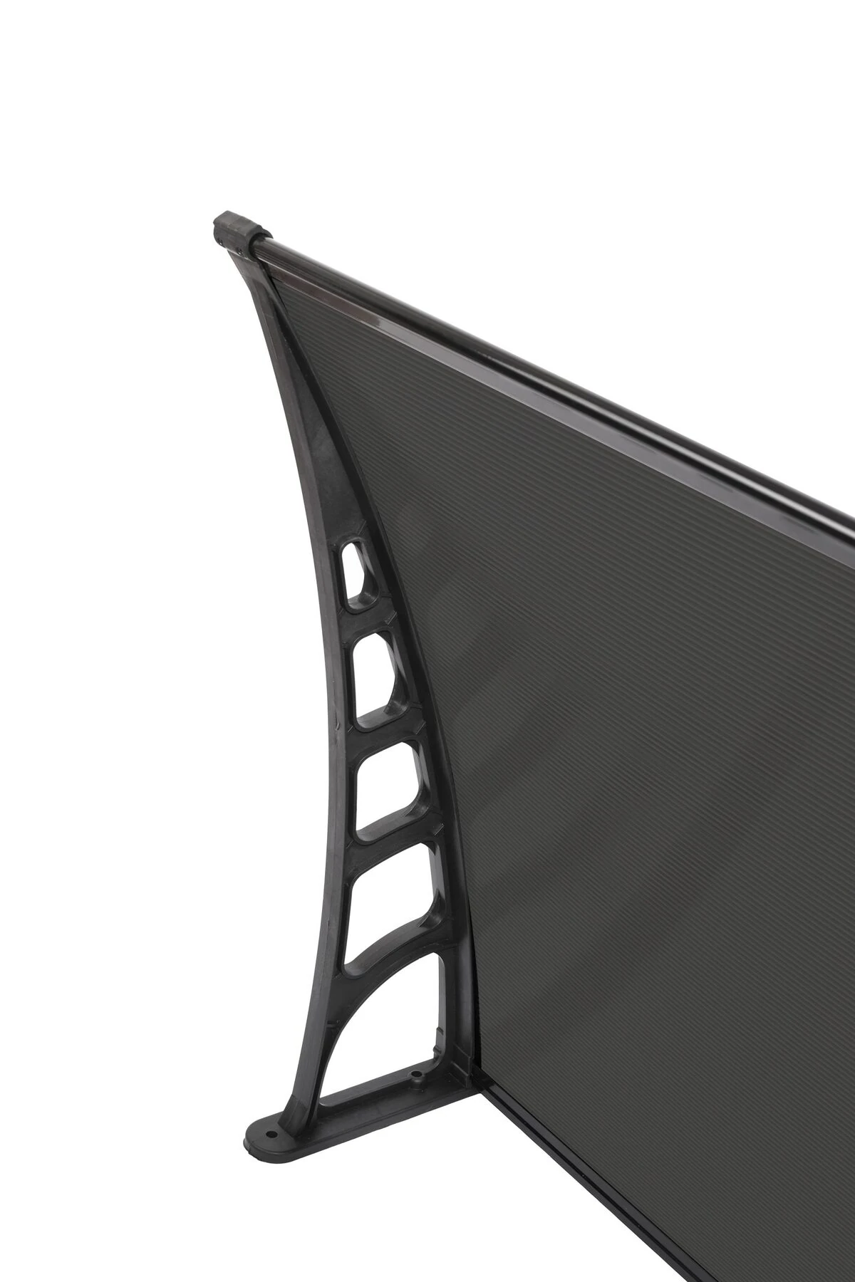 Crocus Kapı Pencere Üstü Pratik Sundurma 80x360 Cm - Siyah