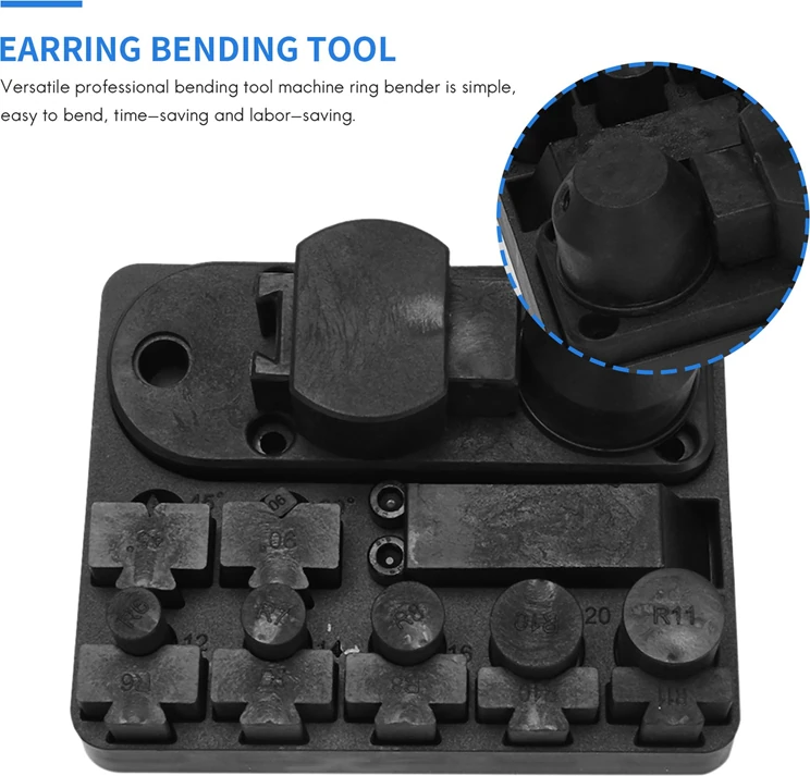 Halka Bükme Aleti Seti, Halka Küpe Bükme Aletleri Çok Fonksiyonlu Takı Yüzük Bükme Makinesi Takı Tamir Aracı (Yurt Dışından)