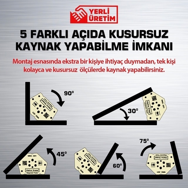 Kaynak Için Manyetik Gönye 5 Açılı Kaynak Tutucu