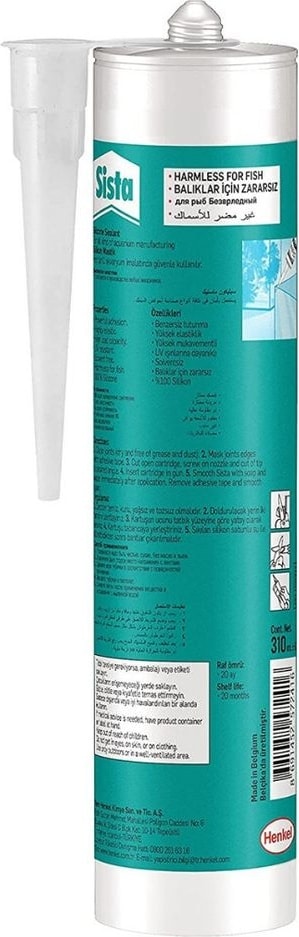 Akvaryum Silikon Siyah 280 ml