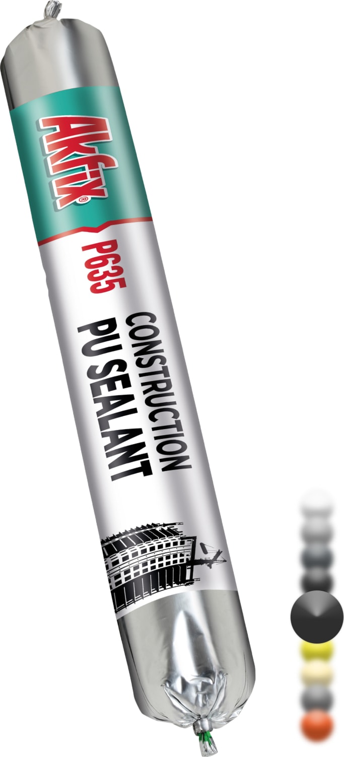 P635 Pu Mastik Yapı - Inşaat Sosis 600ML Siyah