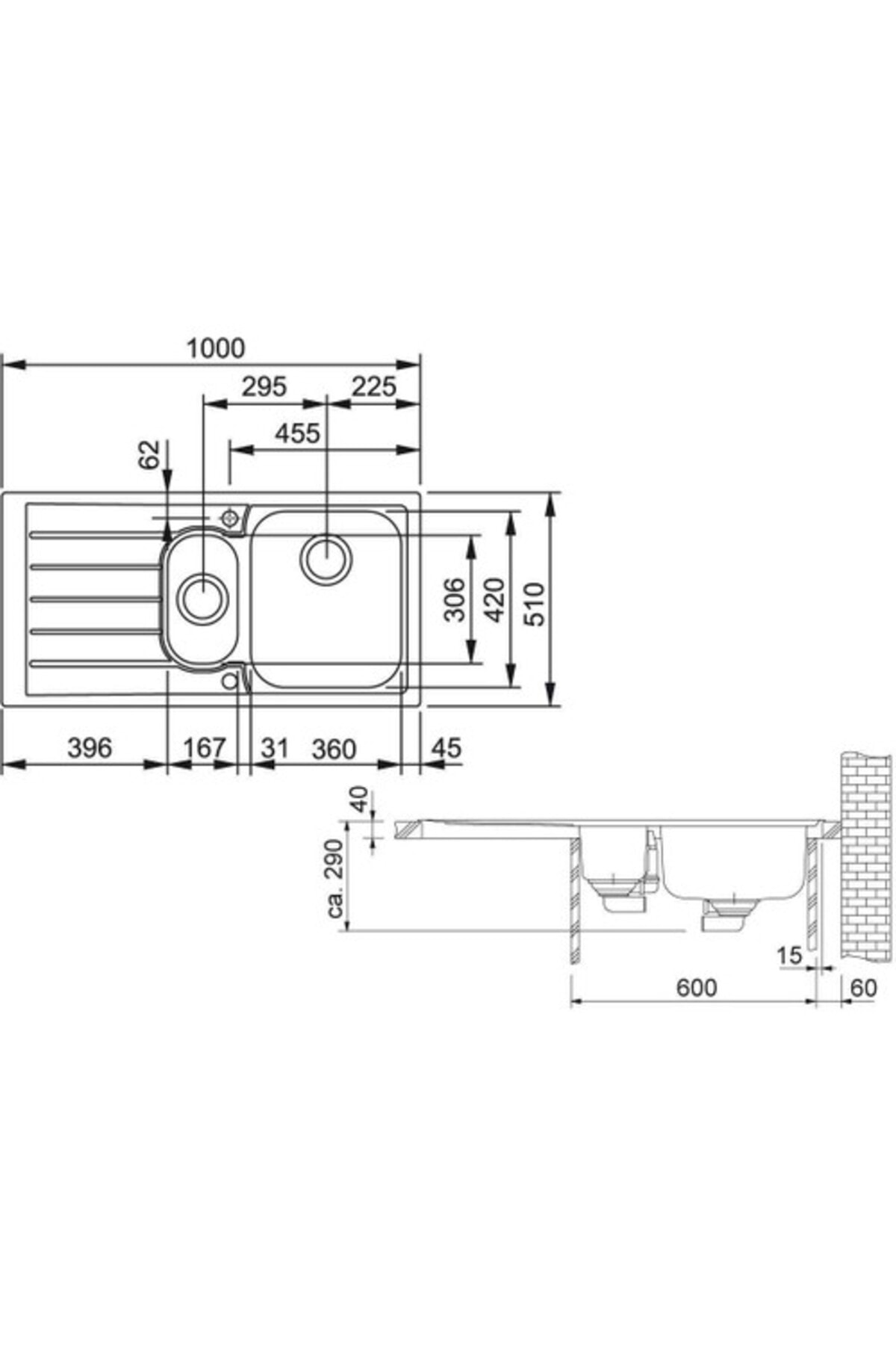 Neptun Nex 651 Sağ Damlalıklı Eviye