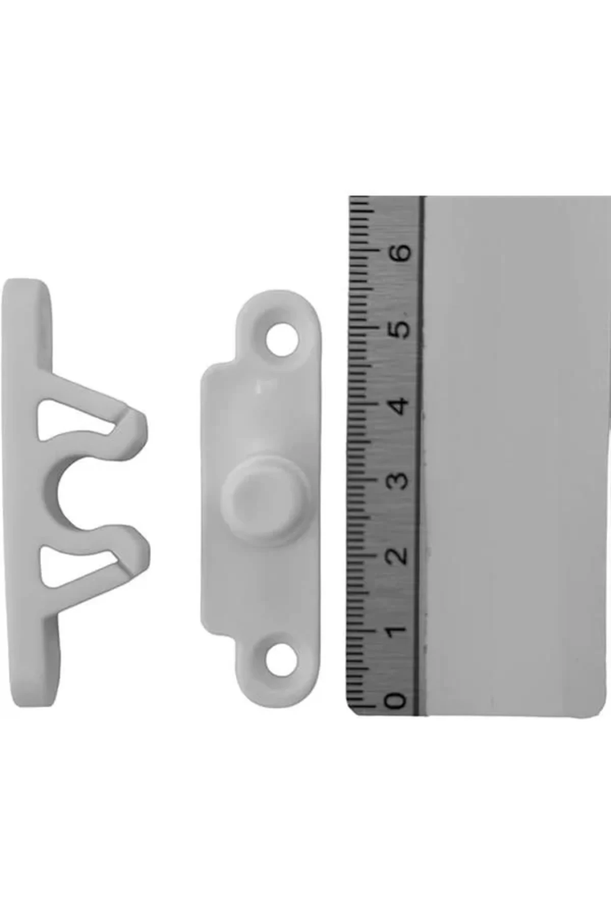Sineklik Ve Dolap Kapakları Için Çıt Çıtlı Tutucu Kilit 4lü Beyaz