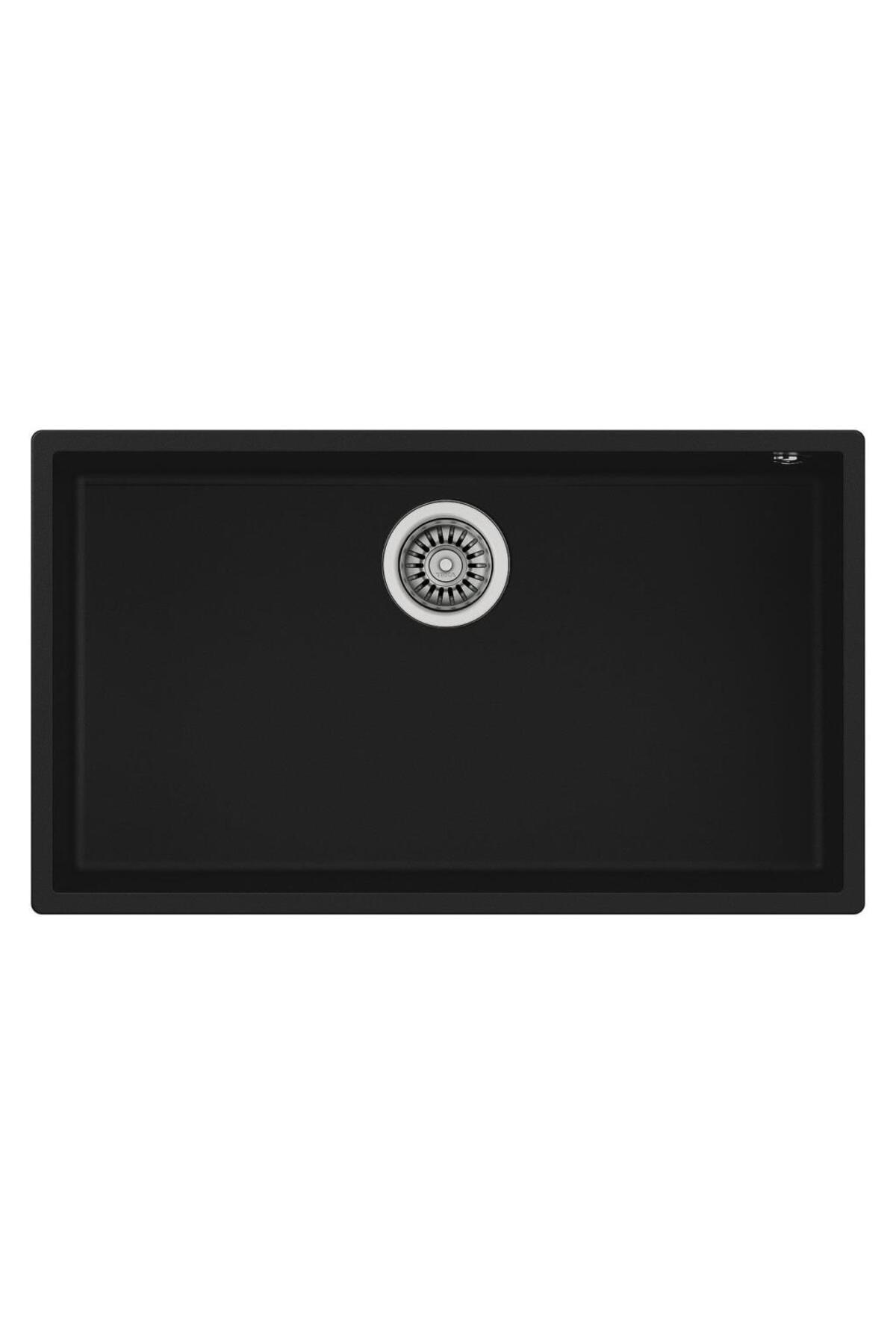 Square 72.40 Tg Black Granit Evye, Tezgahaltı