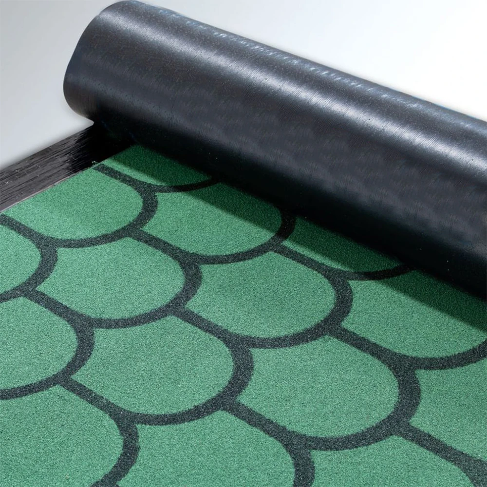 Pratik Yonca-Kiremit Desenli Kırmızı-Yeşil Membran Shingle 9m²