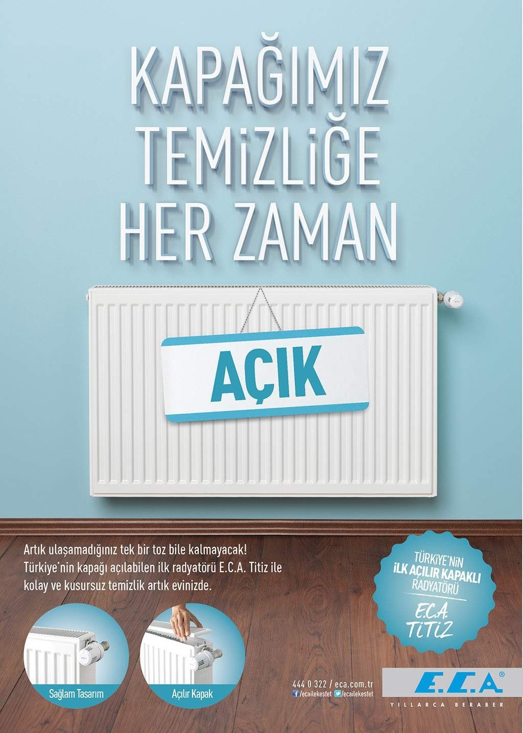 Eca Panel Radyatör 400X2600 Pkkp Tip 22