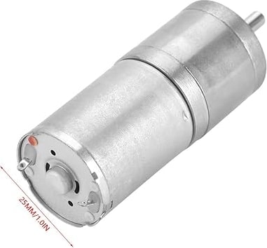 Dc 12V Elektrikli Dişli Motor, Yüksek Tork Azaltma Dişli Motor, Elektrikli Kilit Robotu Için Elektrikli Perde 12V 25MM Dış Çap (12V 500RPM)