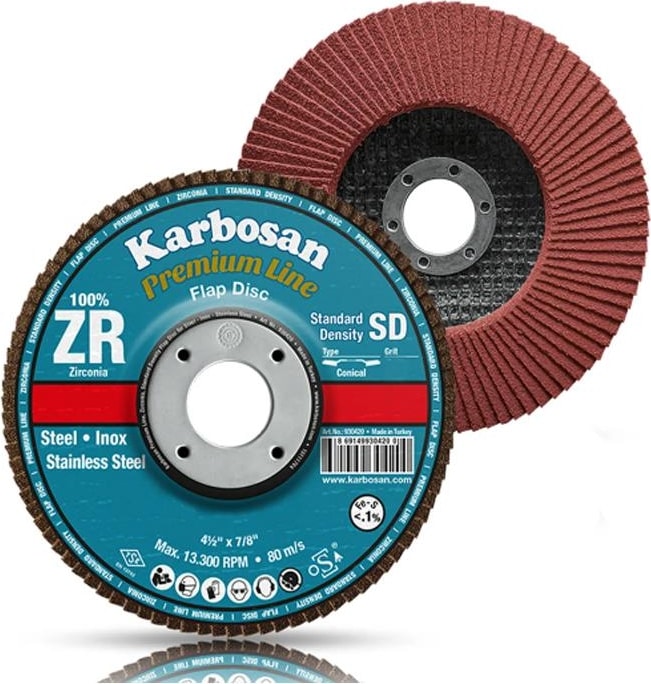 KARBOSAN 180X22.23MM Z-40 7''x7/8'' Flap Disk 1 Adet
