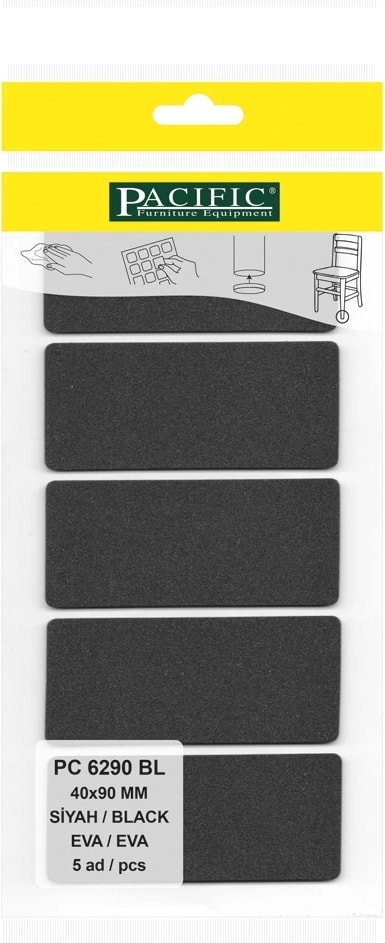 Siyah Yapışkanlı Eva (40 mm x 90 mm)
