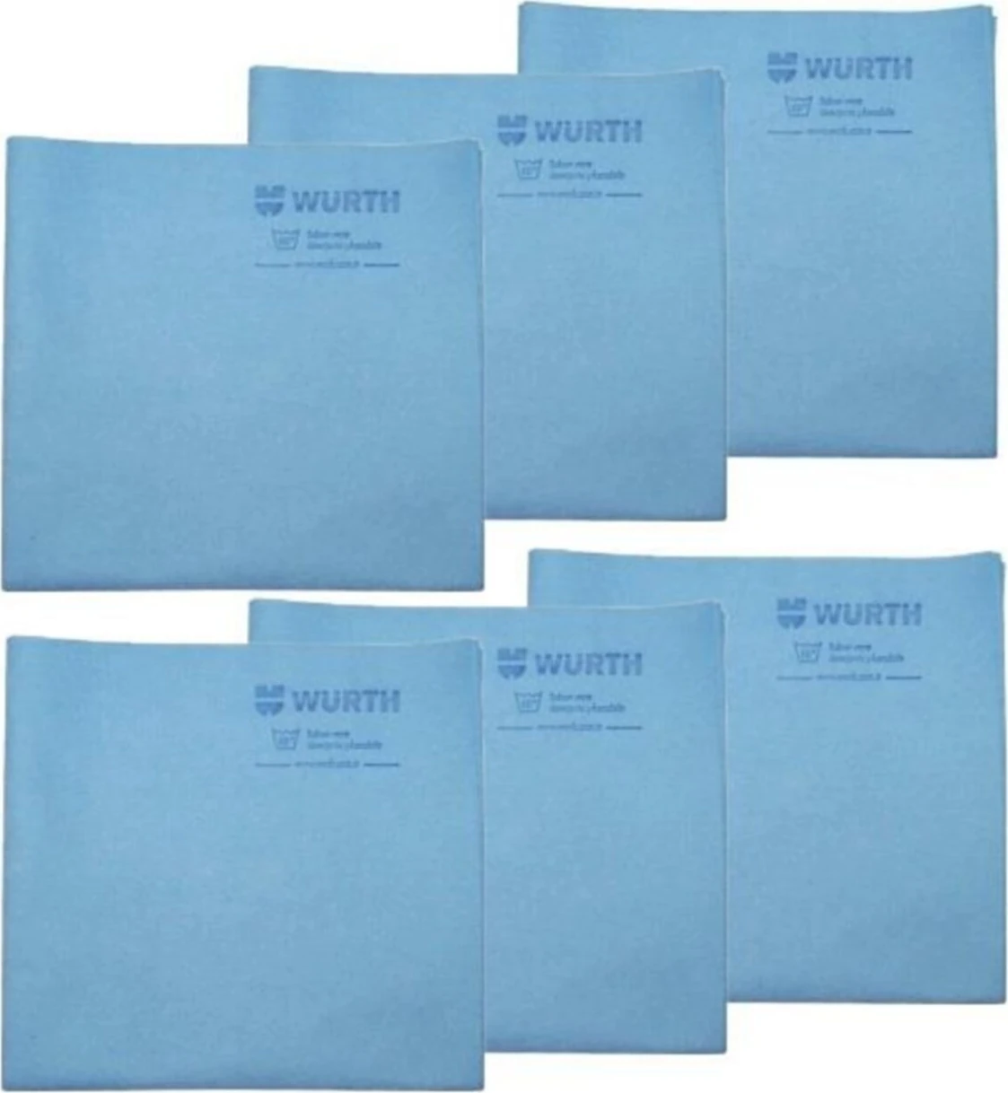 38X60 cm Sentetik Güderi Bez Mavi 130 gr 6 Adet