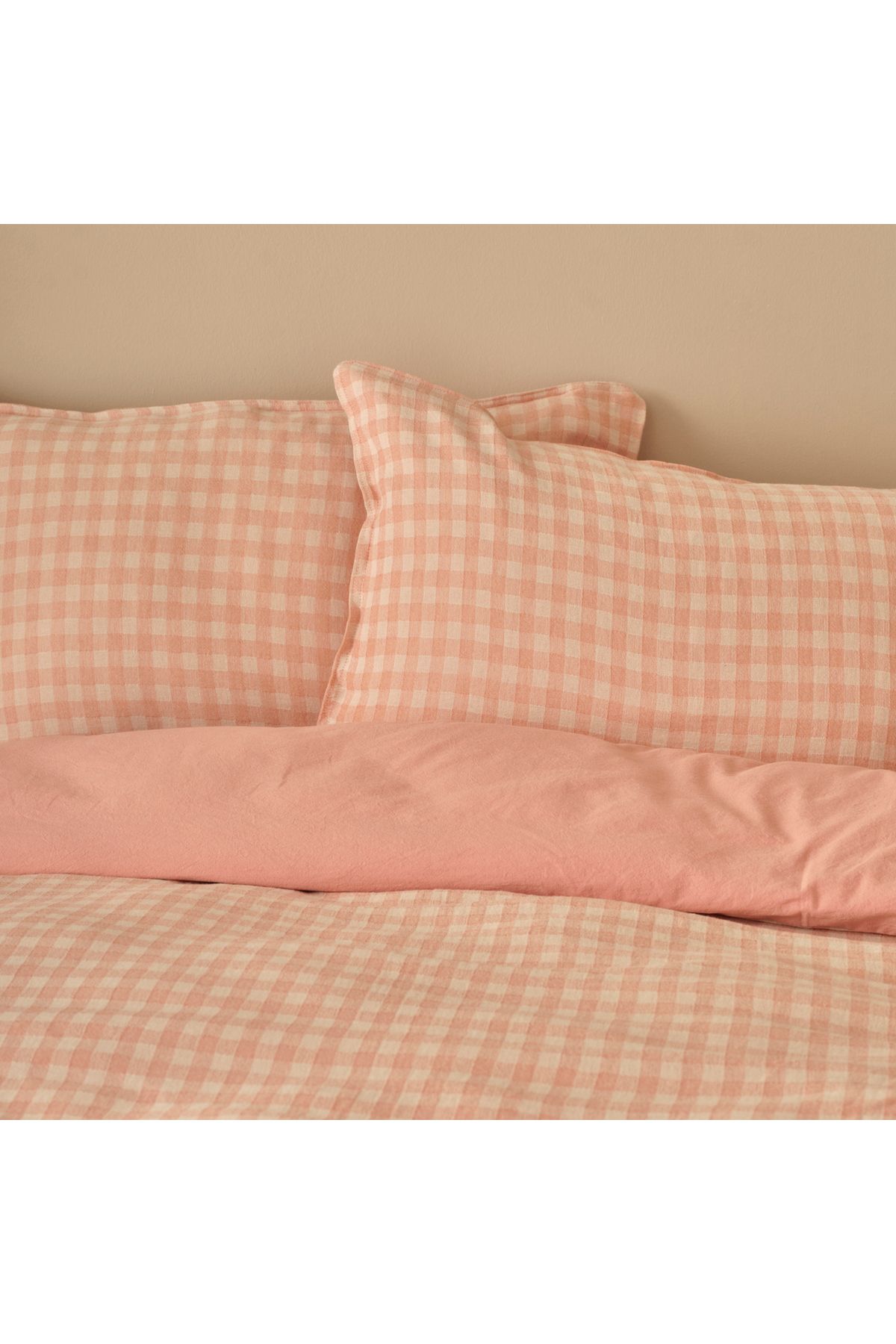 %100 Pamuk Ranforce Pavia İpliği Boyalı King Size Nevresim Takımı Mürdüm (240x220 cm)