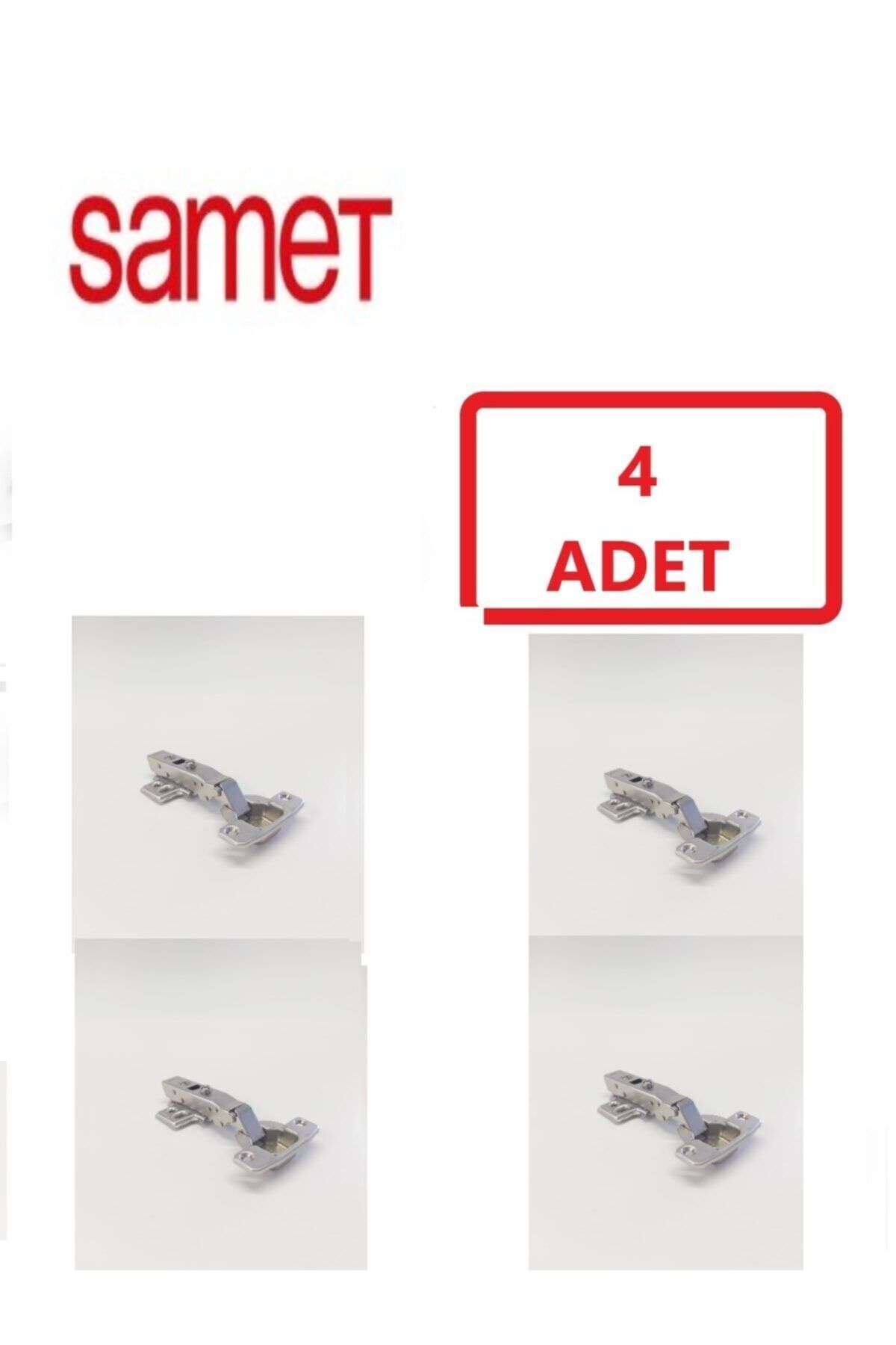 Frenli Düz Menteşe (4 Adet)