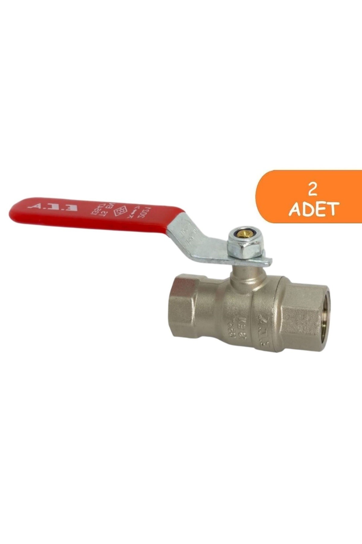 2 Adet ECA 1/2 Endüstriyel Tip Küresel  Valfi İç Vida x İç Vida PN25 602122187