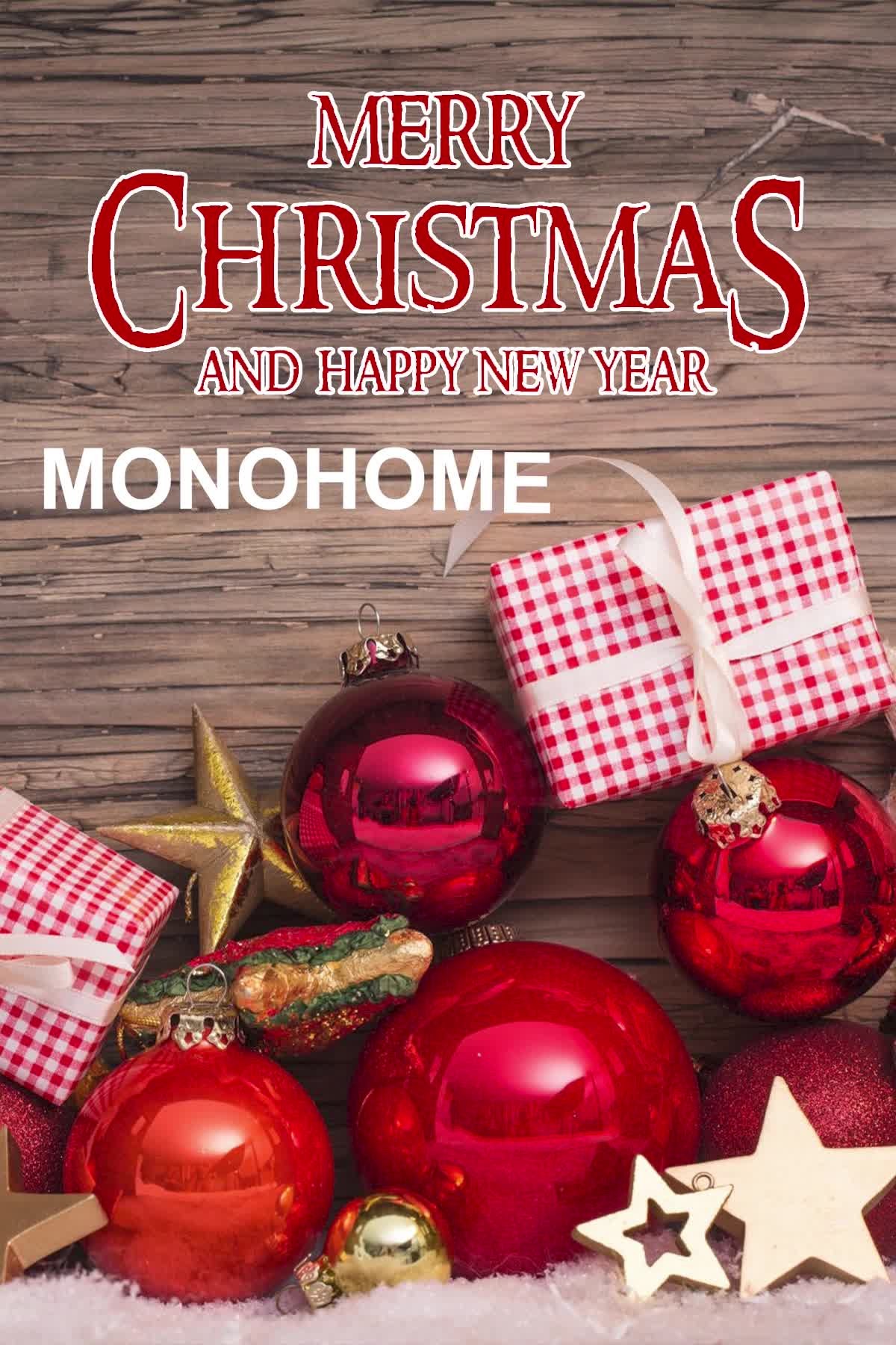 Yılbaşı Süsü Merry Christmas Çift Kişilik 3D Nevresim Takımı Pamuk Saten Blue