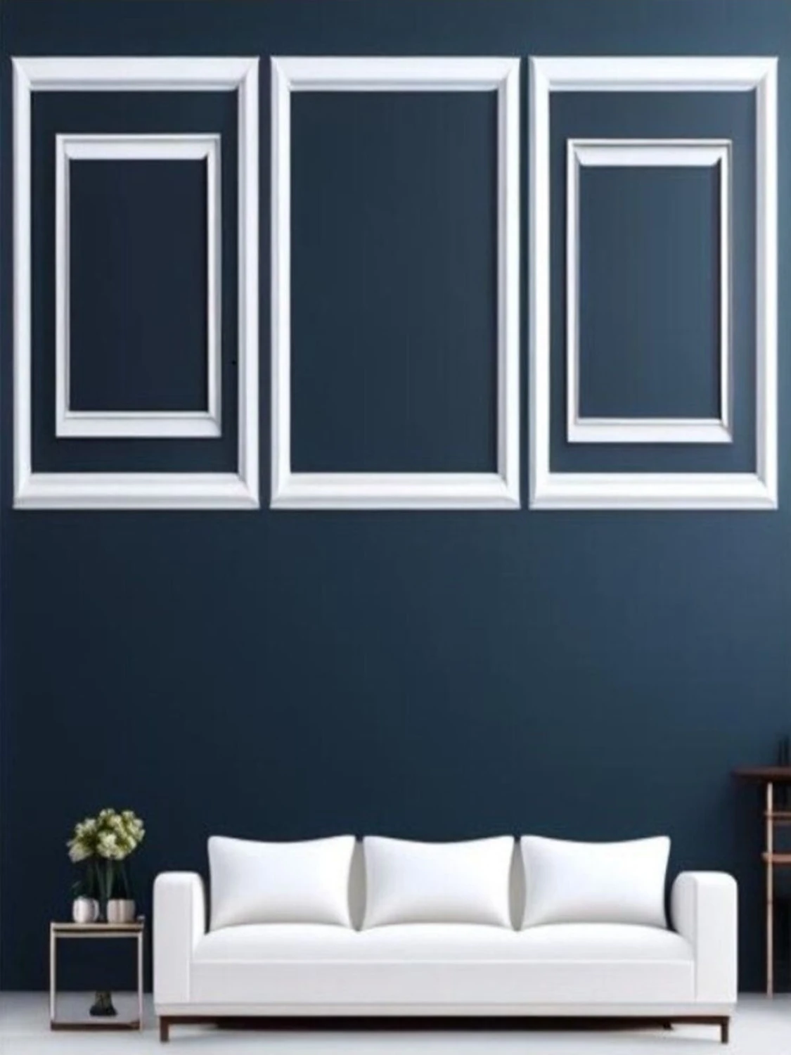 Dekoratif Boyanabilir Poliüretan Duvar Çıtası ( 1 Adet Uzunluk :240 cm En :2.5 Cm)- (Duvar Süsleri)