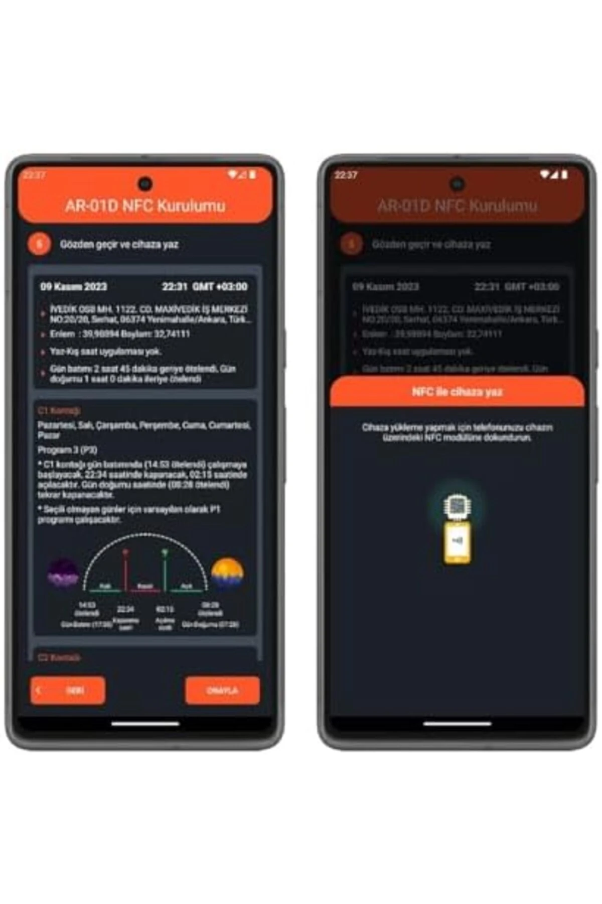 acelya AR-01D-NFC Astronomik Zaman Saati Star Shop Trend 1058548