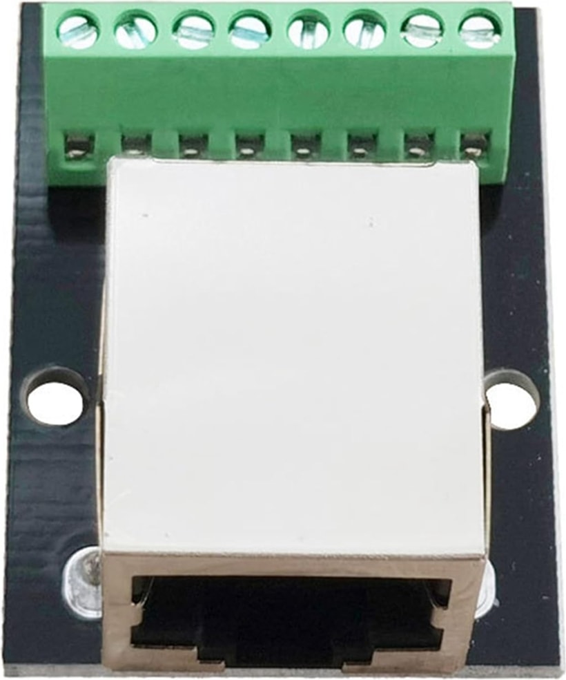 4 Adet RJ45 Ethernet Dişi Soket Konnektör Breakout Kartı, 2.54MM Konnektör Kartı Korumalı Ağ Adaptörü Terminali (Yurt Dışından)