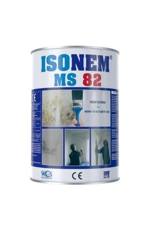 Ms82 Nem Rutubet Boyası Beyaz 1 Kg + Parmak Rulo