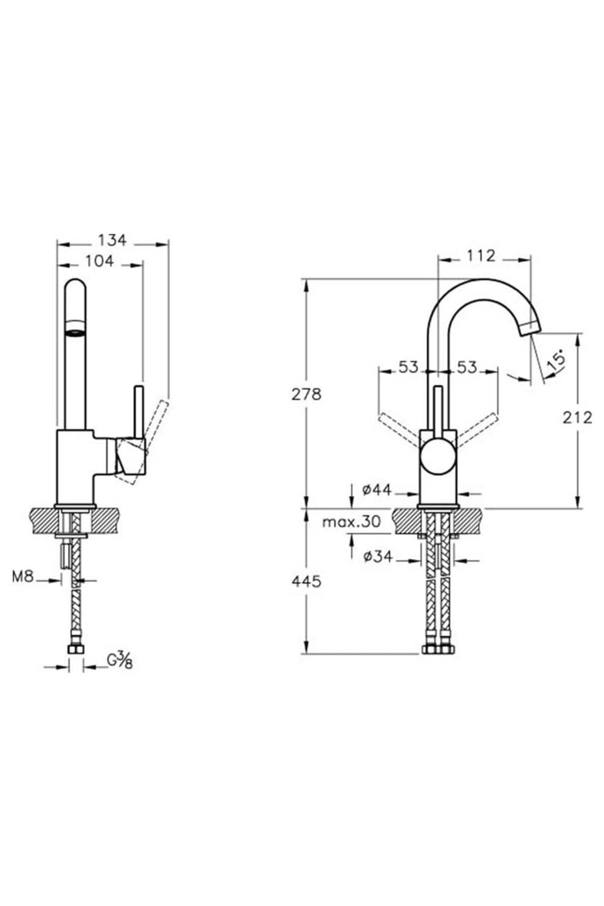 Lavabo Bataryası, Minimax S (Döner Borulu) A41999