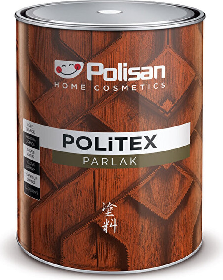 Politex Lüx Parlak Vernikli Ahşap Koruyucu 15 Lt Tütün