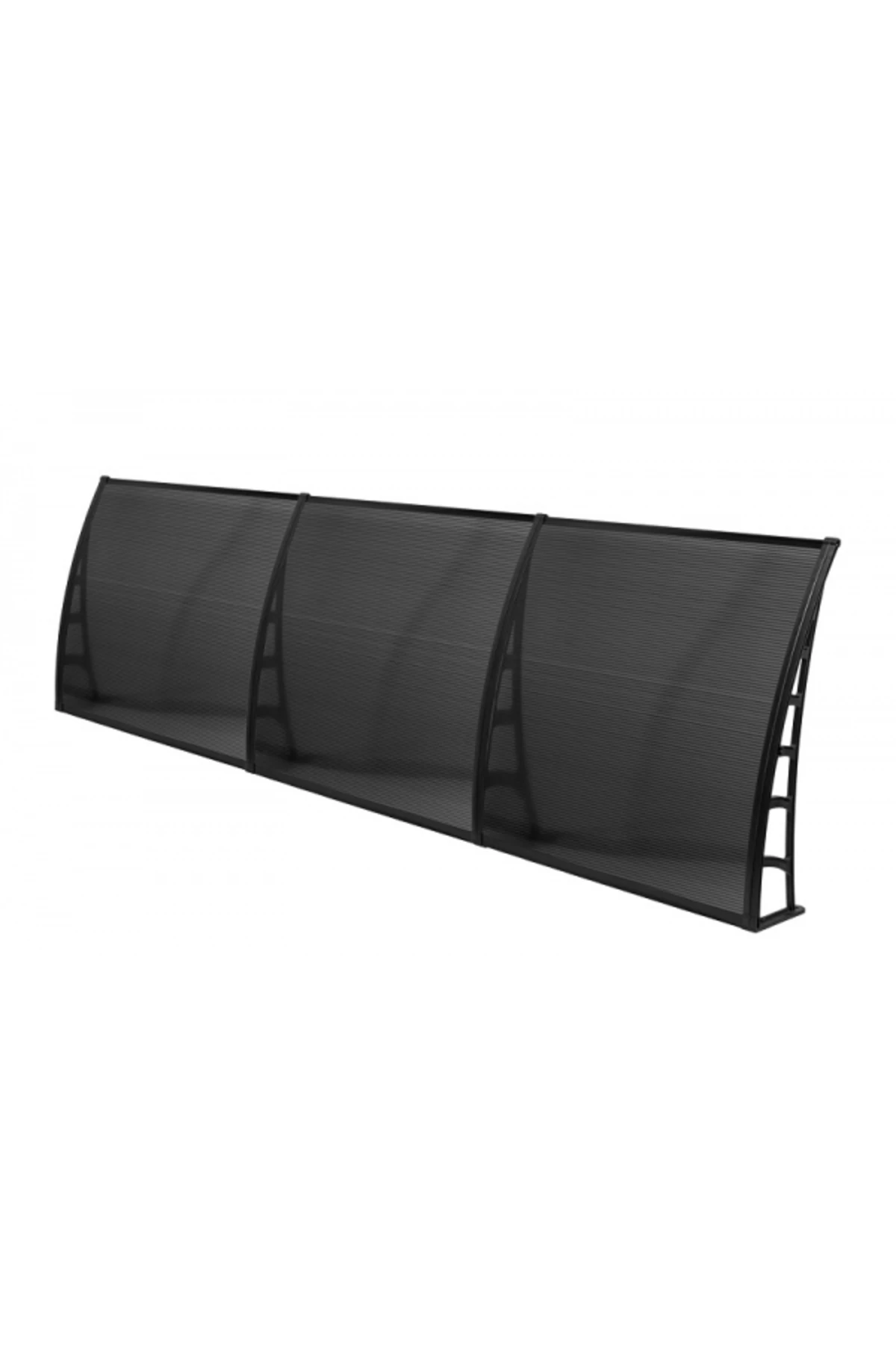 COSMOS Kapı Pencere Üstü Pratik Sundurma 105X360 - Siyah