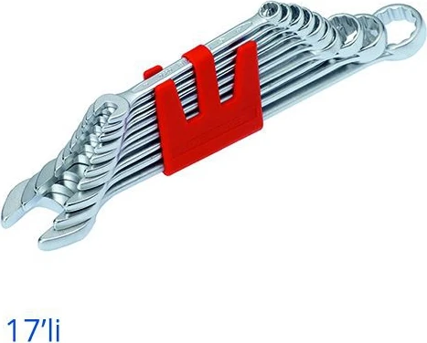 Kombine Anahtar Takımı Kısa Boy 17'Li