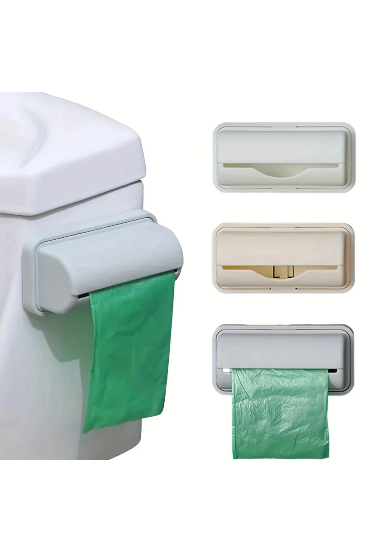 1 Adet Çöp Poşeti Haznesi Çöp Poşeti Düzenleyici Aparat Yapışkanlı Çöp Poşeti Aparatı 1 Adet