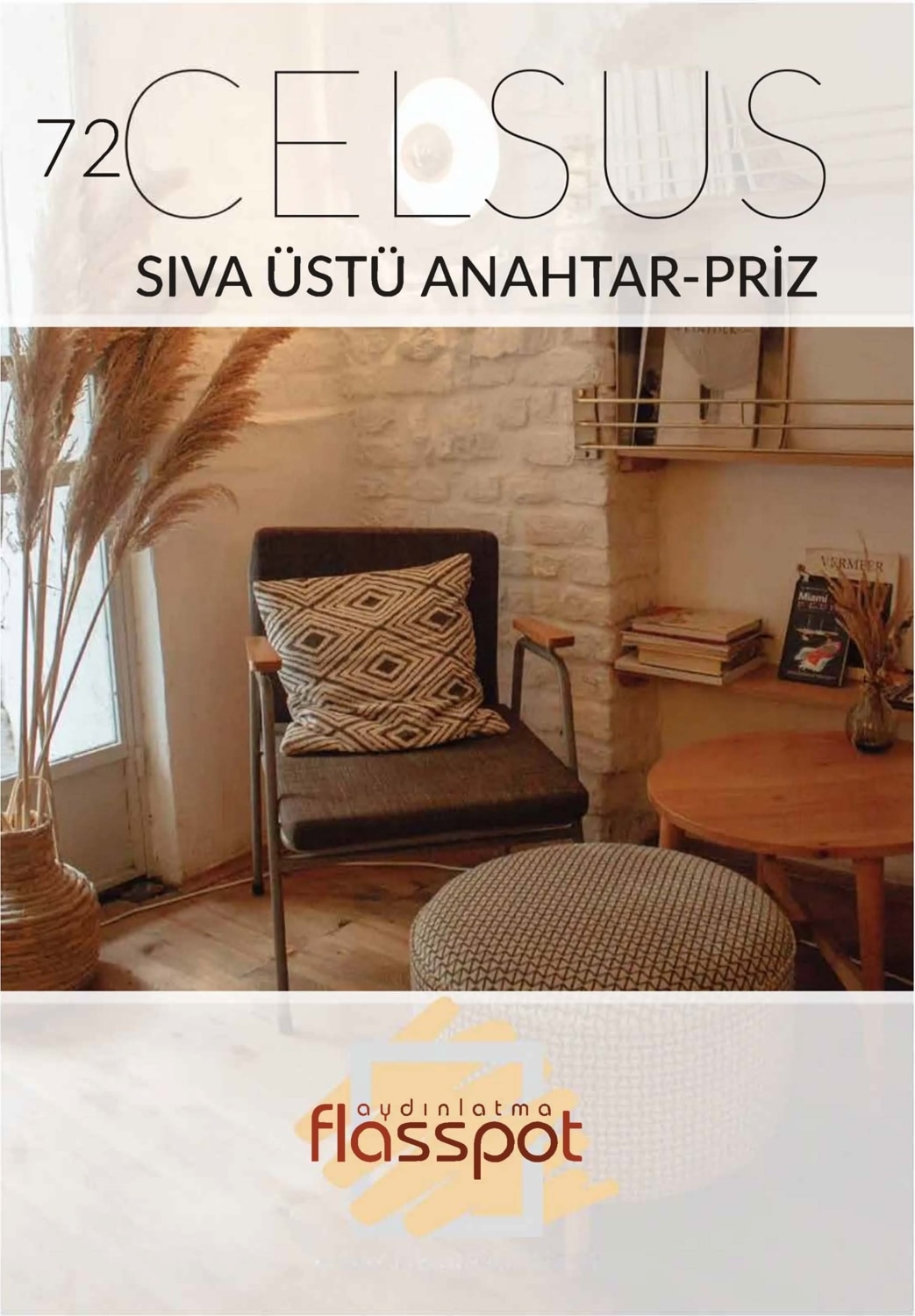 Celsus Antik Galvaniz Loft Retro Sıva Üstü Lamba Anahtarı Komütatör