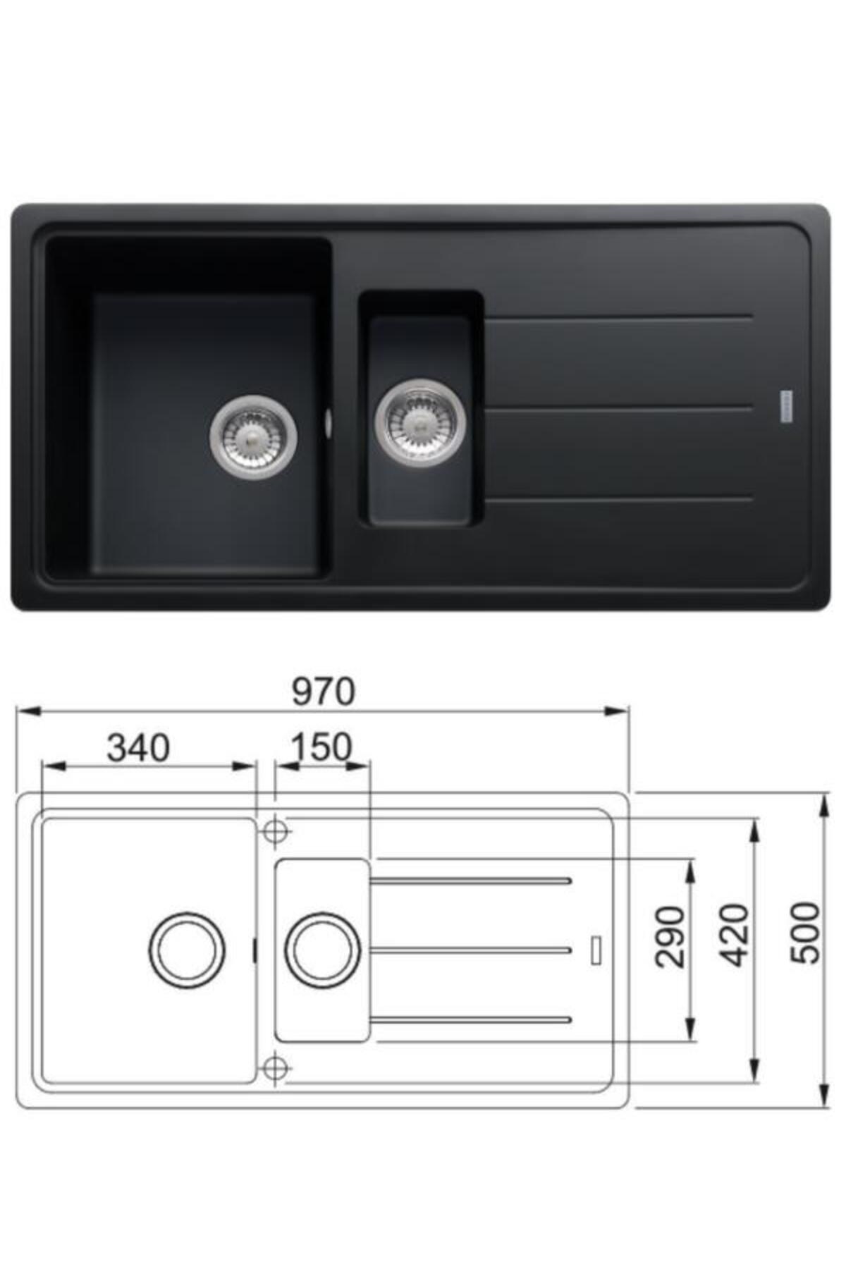 Bfg 651-97/active Plus Doccia 2.0 Eviye Armatür Seti (NERO)
