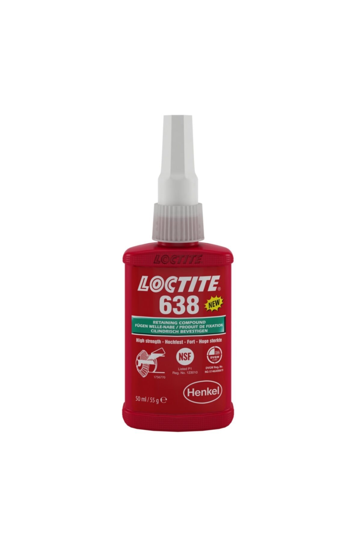 638 Sıkı Geçme Ürünü Yüksek Mukavemetli, Genel Amaçlı, Hızlı Kürlenme