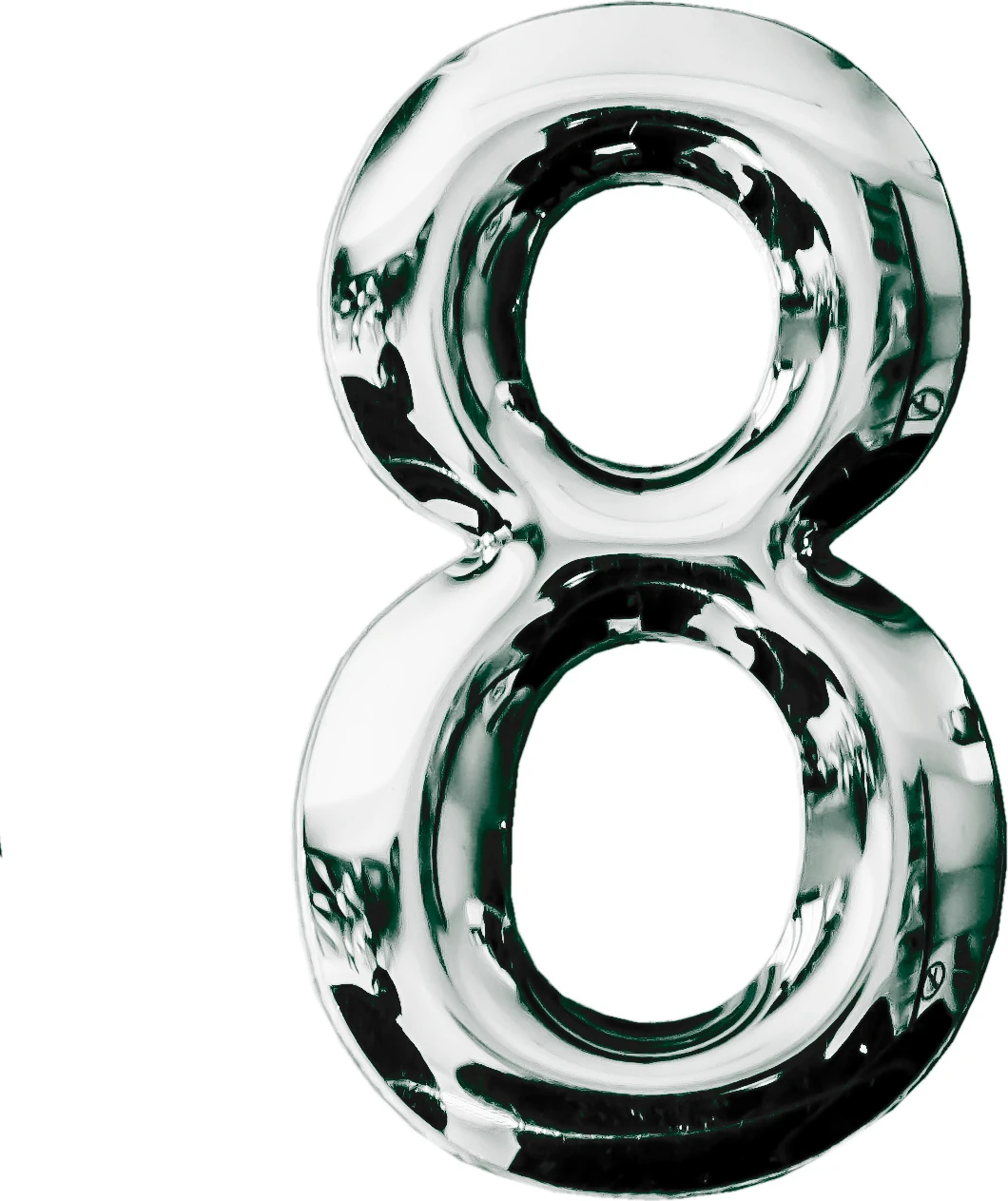 Posta Kutusu Yapışkanlı Rakam Metal Kapı Numarası No:8